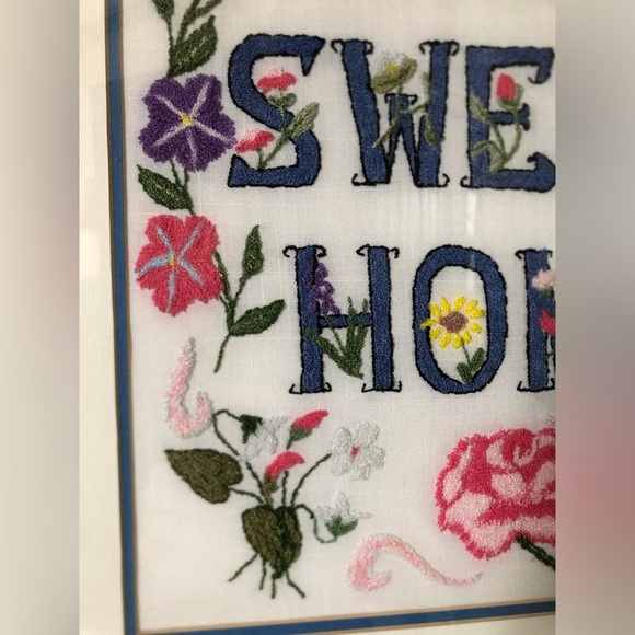 Embroidered 'Home Sweet Home' Framed Art - Picture 5 of 16